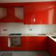 Cucina in finitura laccato rosso lucido