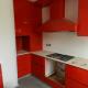 Cucina in finitura laccato rosso lucido